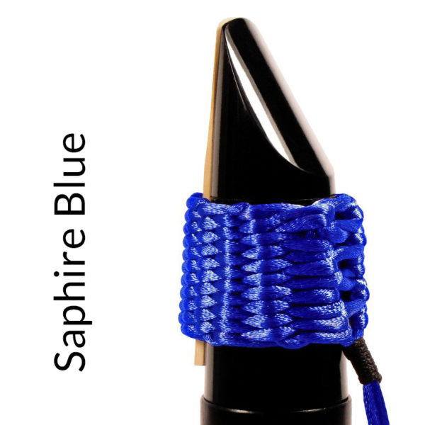 Ligature Bambu saxophone alto Saphire Blue