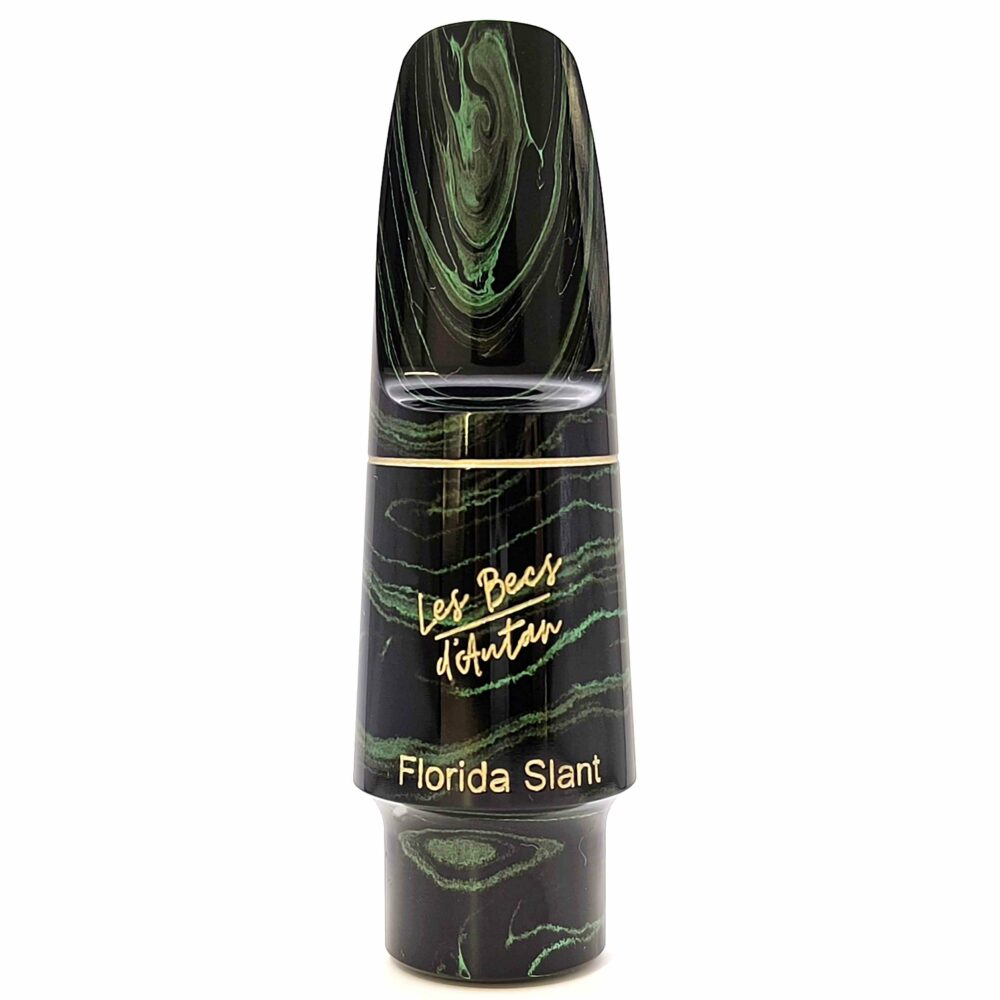 Florida Slant "Les Becs d'Autan" Marbled Ebonite Tenor Mouthpiece